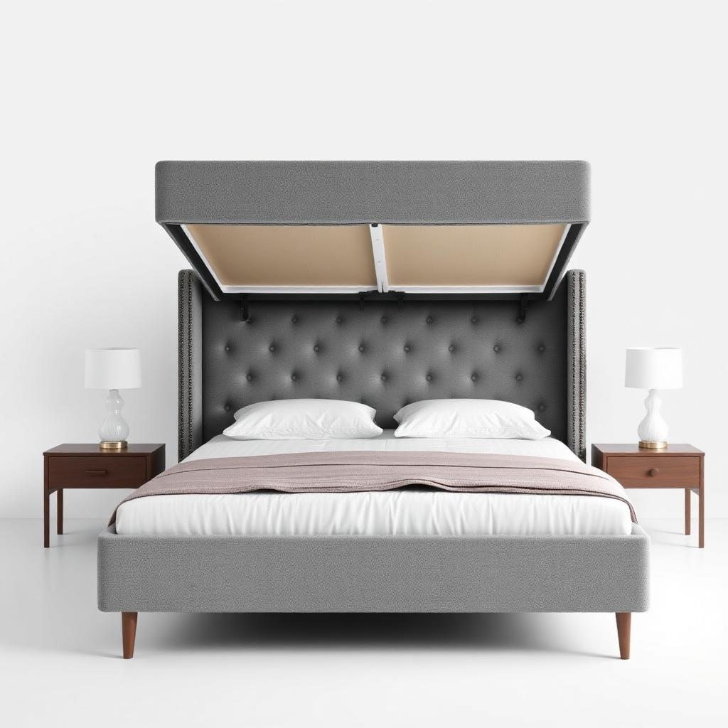 Hydraulic Storage King Bed