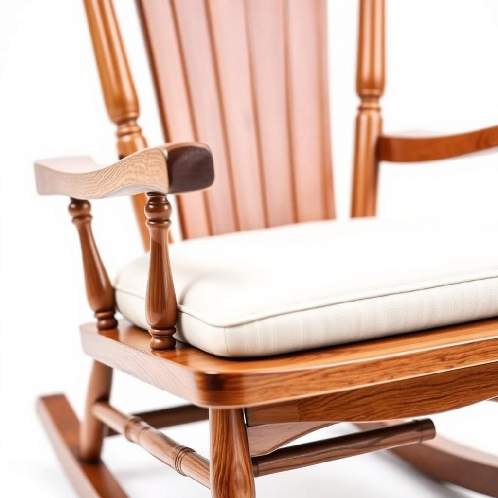 Solid Teak Rocking Chair