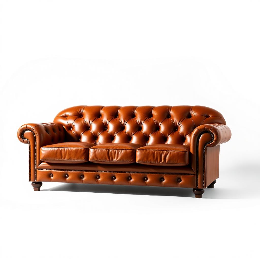 Chesterfield 3-Seater Leather Sofa