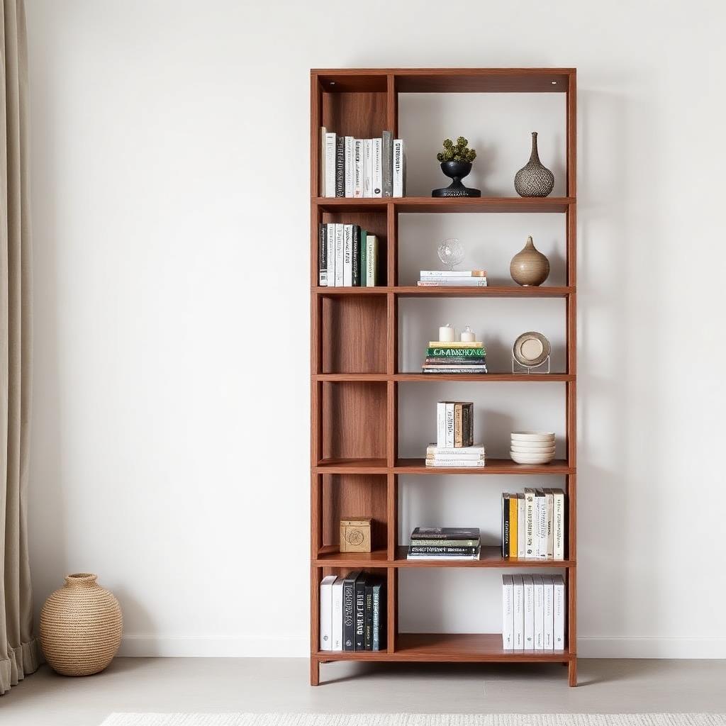5-Tier Wooden Bookshelf