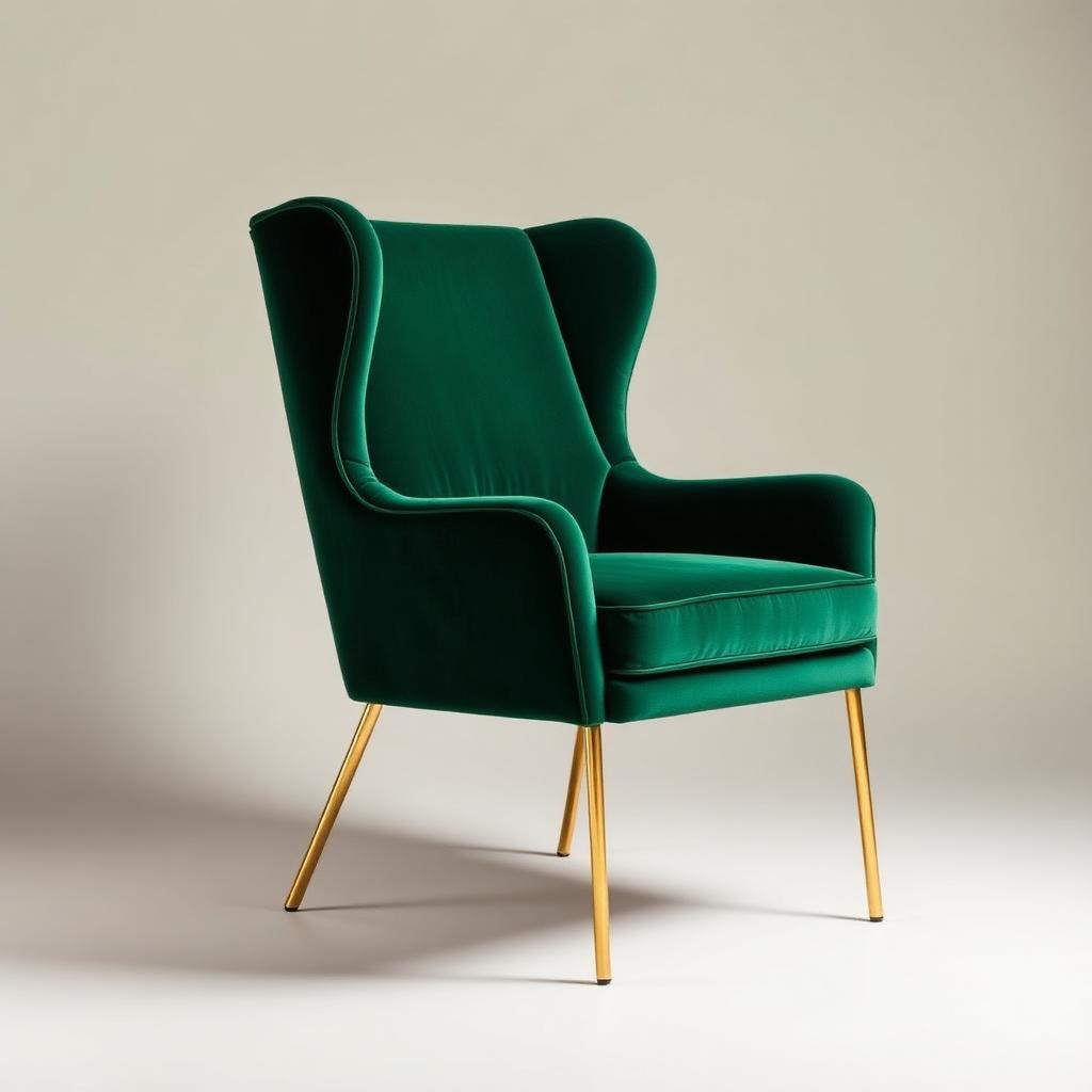 Emerald Velvet Accent Chair