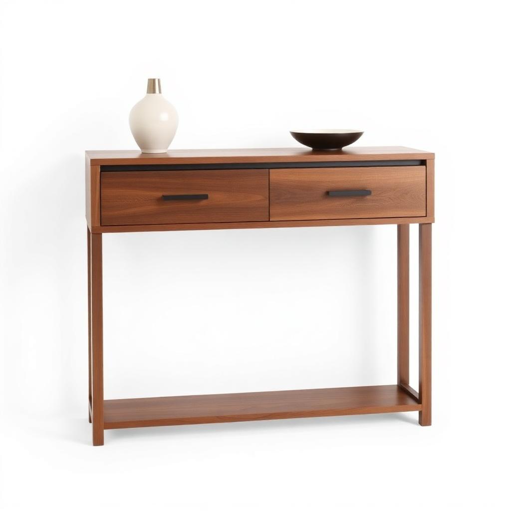 Walnut Console Table